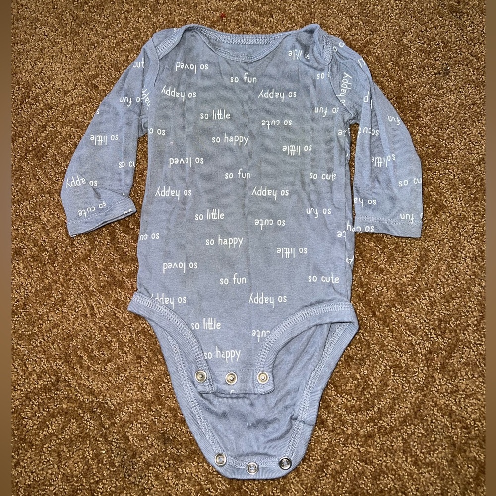 3 Month Size Quarter Sleeve So Happy Onesie